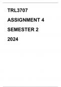 TRL3707 ASSIGNMENT 4 SEMESTER 2 2024