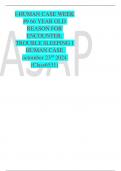 I-HUMAN CASE WEEK #9 66 YEAR OLD REASON FOR ENCOUNTER: TROUBLE SLEEPING I HUMAN CASE  octomber 23rd 2024 (Class6531)
