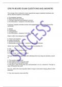 CRS PA BOARD EXAM QUESTIONS AND ANSWERS