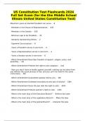 US Constitution Test Flashcards 2024 Full Set Exam (for the Elm Middle School Illinois United States Constitution Test)