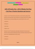 ASE A5 Practice Test - ASE A5 Brakes Test Prep - Test Prep 2 Practice Questions and Answers