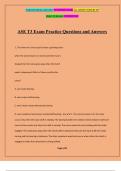 ASE T3 Exam Practice Questions and Answers