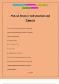 ASE A5 Practice Test Questions and Answers