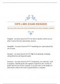 CIPS L4M1 EXAM 20242025 WITH GUARANTEED ACCURATE ANSWERS |VERIFIED