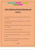 ASE 1-180 Exam Practice Questions and Answers