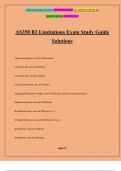 AS350 B3 Limitations Exam Study Guide Solution