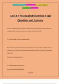 ASE B-5 Mechanical/Electrical Exam Questions and Answers