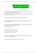 SED 2601 Learning Unit 1 Questions with solutions