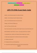 AHN 576 MSK Exam Study Guide