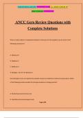 ANCC Gero Review Questions with Complete Solutions