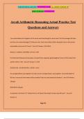 Asvab Arithmetic Reasoning Actual Practice Test Questions and Answers