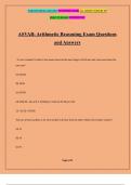 ASVAB: Arithmetic Reasoning Exam Questions and Answers