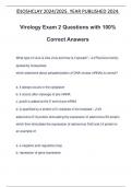 Virology Exam 2 Questions with 100% Correct Answers