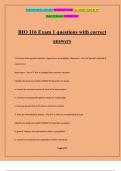 BIO 116 Exam 1 questions with correct answers