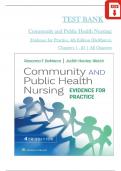 TEST BANK - Community and Public Health Nursing: Evidence for Practice 4th Edition by DeMarco & Walsh, All 25 Chapters Covered, Verified Latest Edition