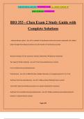 BIO 353 - Chen Exam 2 Study Guide with Complete Solutions