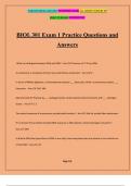 BIOL 301 Exam 1 Practice Questions and Answers