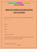 BIOS 252 COMP EXAM QUESTIONS AND ANSWERS