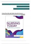 TEST BANK For Nursing Today: Transition and Trends, 11th Edition (Zerwekh), Verified Chapters 1 - 26, Complete Newest Version