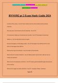 BNNS502 pt 2 Exam Study Guide 2024