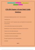 CIS 430 Chapter 4 Exam Study Guide Solutions