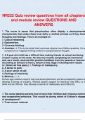 NR222 Quiz review questions from all chapters and module review QUESTIONS AND ANSWERS