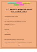 AACN PCCN Review: Acute Coronary Syndrome Exam Study Guide Solutions