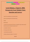 Lewis Medsurg - Chapt 64 - DDD, Osteoporosis Exam Multiple Choice Questions and Answers