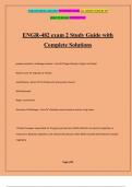 ENGR-482 exam 2 Study Guide with Complete Solutions