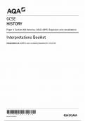 AQA GCSE HISTORY PAPER 1A SECTION A INSERT 2024 (8145/1A/A )