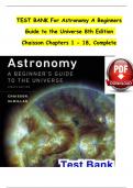 Astronomy A Beginners Guide to the Universe 7th edition by Chaisson - Test Bank