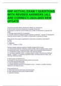 HNF ACTUAL EXAM 1 QUESTIONS WITH REVISED ANSWERS (ALL ARE CORRECT) 2024-2025 NEW UPDATE 