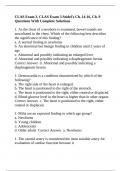 CLAS Exam 3, CLAS Exam 3 Seidel's Ch. 14-16, Ch. 9 Questions With Complete Solutions