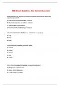 EBD Exam Questions And Correct Answers