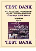 Test Bank for Advanced Health Assessment and Differential Diagnosis: Essentials for Clinical Practice, 1st Edition by Myrick