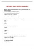 EBD Exam Practice Questions And Answers