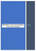 EBD Midterm Exam Questions And Correct Answers