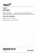 AQA GCSE HISTORY PAPER 1B SECTION D Insert 2024 (8145/1B/d )