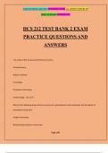 HCS 212 TEST BANK 2 EXAM PRACTICE QUESTIONS AND ANSWERS