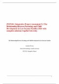 PSY5201: Integrative Project Assessment 5.2 The Relationship Between Parenting and Child Development in Low-Income Families 2024 with complete solution; Capella University