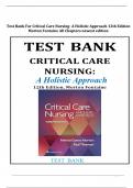 Test Bank For Critical Care Nursing- A Holistic Approach 12th Edition Morton Fontaine|ISBN: 9781975174453|All Chapters||Complete Guide A+