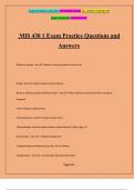 MIS 430 1 Exam Practice Questions and Answers