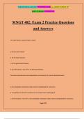 MNGT 482: Exam 2 Practice Questions and Answers