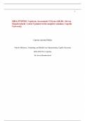 MBA-FPX5910  Capstone Assessment 3 Exam with Dr. Steven Manderscheid  Latest Updated with complete solution; Capella University