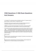 CISA Questions (1-100) Exam Questions And Answers 