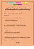 NTR 301 Exam 1 Practice Questions and Answers