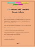 NTR301 Exam Study Guide with Complete Solution