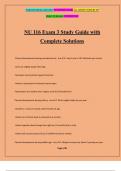 NU 116 Exam 3 Study Guide with Complete Solutions