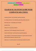 EXAM II NU 116 STUDY GUIDE WITH COMPLETE SOLUTIONS