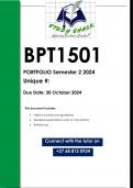 BPT1501 Portfolio (QUALITY ANSWERS) Semester 2 2024